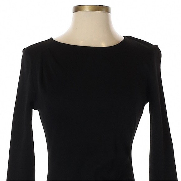 NWT Banana Republic Sheath Long-Sleeve Black Dress - Picture 2 of 3